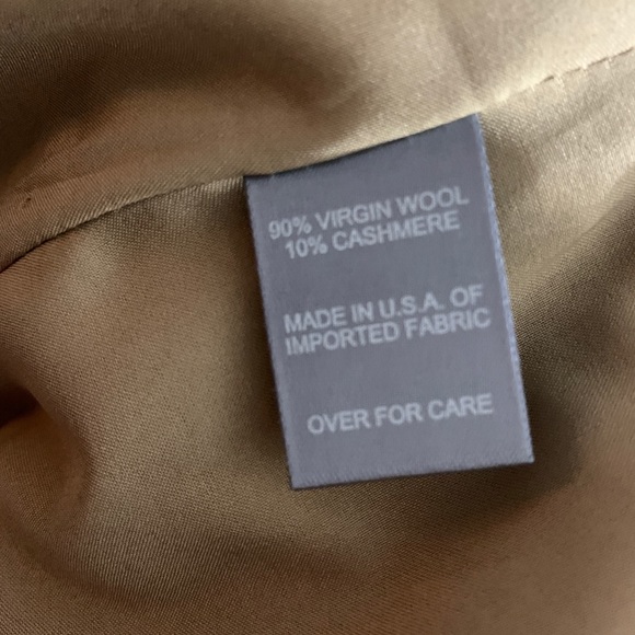 Bill Blass New York Striped Tan 2 Piece Suit - Picture 8 of 8